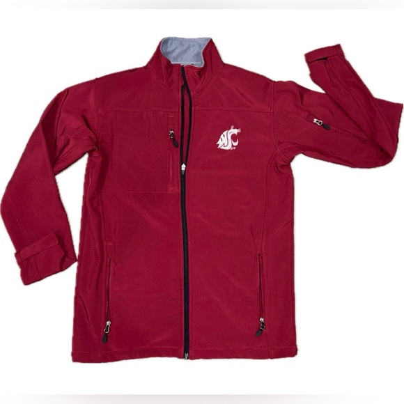 WSU COUGARS | SOFT SHELL | FULL ZIP | MENS MED | - Picture 2 of 14